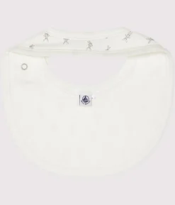 Petit Bateau Lätzchen​|Accessoires, Sonnenhüte, Caps*Lätzchen mit Hasen weiss LAIT/weiss MULTICO