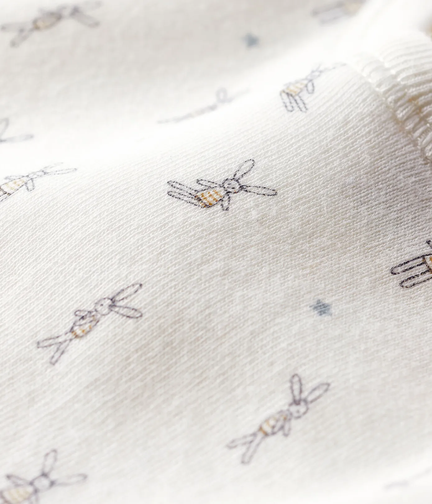 Petit Bateau Lätzchen|Accessoires, Sonnenhüte, Caps*Lätzchen mit Hasen weiss LAIT/weiss MULTICO