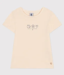 Petit Bateau T-Shirts, Tops, Oberteile*Mädchen-T-Shirt aus leichtem Jerseystoff blau AVALANCHE/ BEACH
