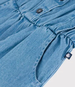 Petit Bateau Shorts, Hosen, Leggings*Overall Kinder/Mädchen blau DENIM CLAIR