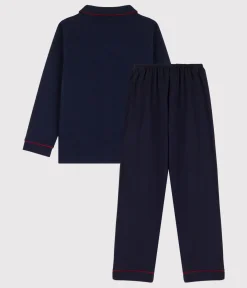Petit Bateau Schlafanzüge, Pyjamas*Pyjama aus Jersey für kleine Jungen blau SMOKING