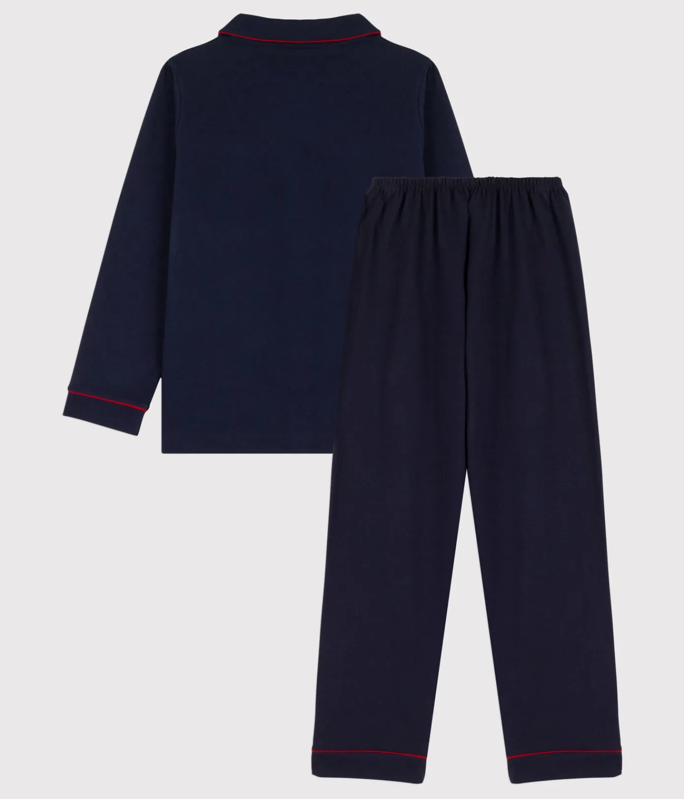 Petit Bateau Schlafanzüge, Pyjamas*Pyjama aus Jersey für kleine Jungen blau SMOKING