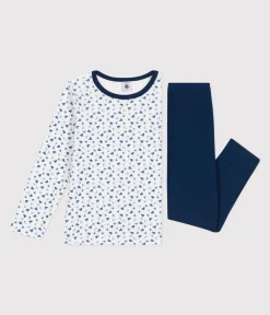 Petit Bateau Schlafanzüge, Nachthemden*Pyjama aus Nicki für Kinder INCOGNITO/ MULTICO