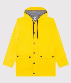 Petit Bateau Herren|Jacken, Mäntel*Regenjacke aus recyceltem Material und Bio-Baumwolle gelb JAUNE
