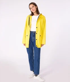 Petit Bateau Herren|Jacken, Mäntel*Regenjacke aus recyceltem Material und Bio-Baumwolle gelb JAUNE