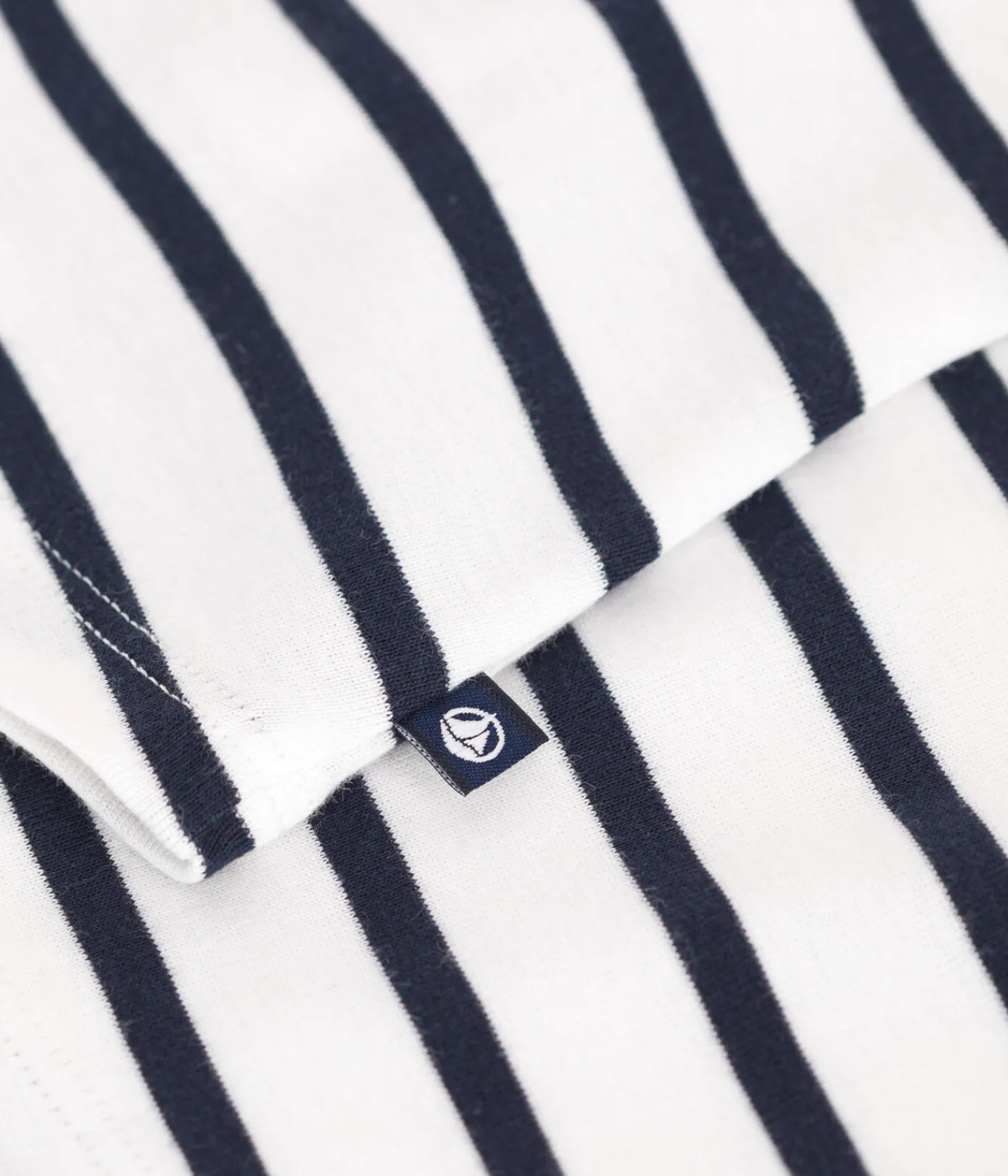 Petit Bateau T-Shirts, Oberteile*Ärmellose Baby-Bluse aus Baumwolle mit Streifen weiss MARSHMALLOW/blau SMOKING