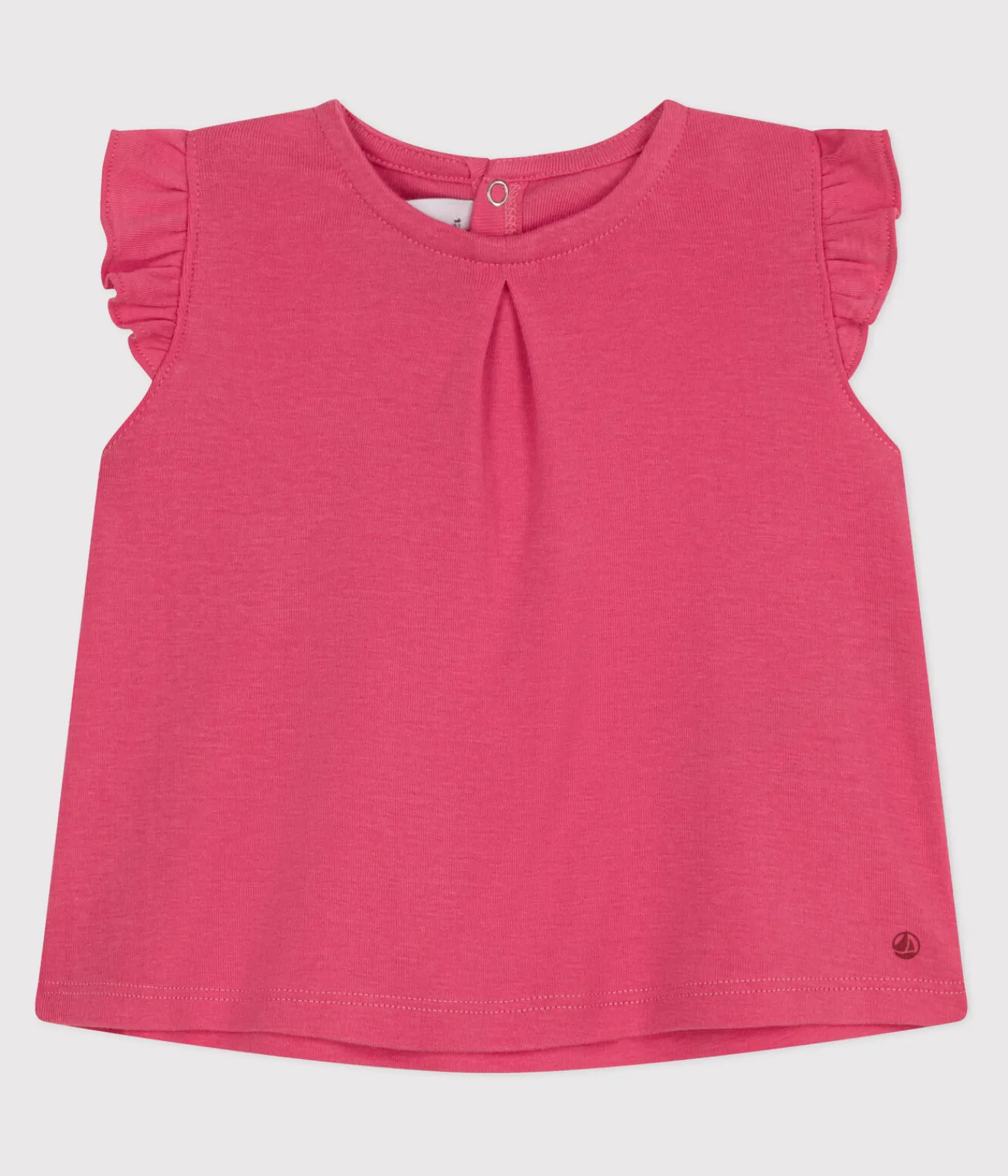 Petit Bateau T-Shirts, Oberteile*Ärmellose Baby-Bluse aus Baumwolle rosa PEONIA