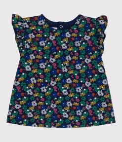 Petit Bateau T-Shirts, Oberteile*Ärmellose Baby-Bluse aus Jersey blau MEDIEVAL/weiss MULTICO
