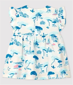 Petit Bateau T-Shirts, Oberteile*Ärmellose Baby-Bluse aus Jersey mit Printmuster für Mädchen weiss MARSHMALLOW/weiss MULTICO