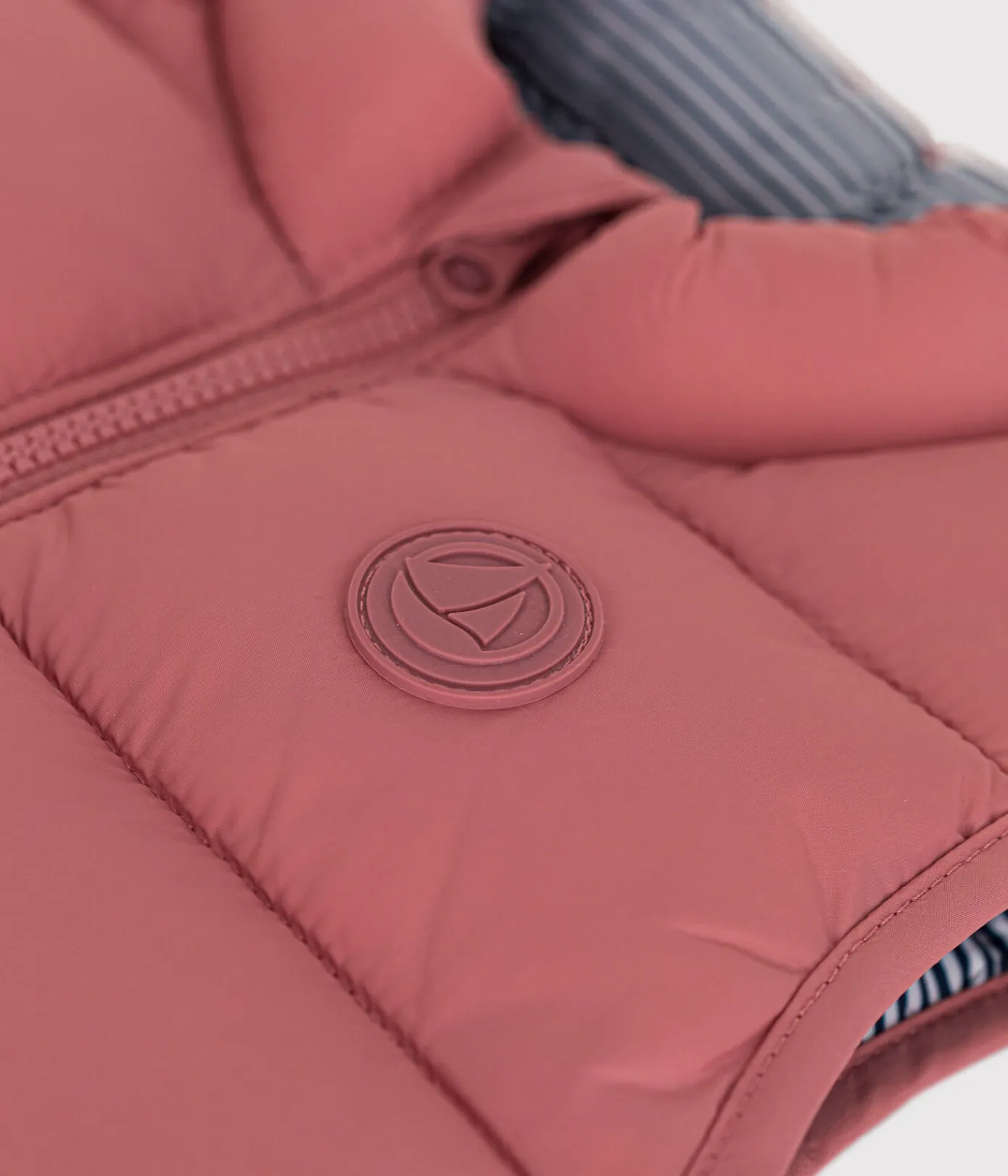 Petit Bateau Jacken, Anoraks*Ärmellose Baby-Steppweste rosa ROSEWOOD