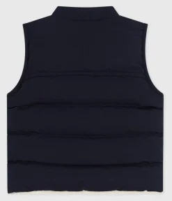 Petit Bateau Jacken, Anoraks*Ärmellose Baby-Weste zum Wenden blau SMOKING/ MILK