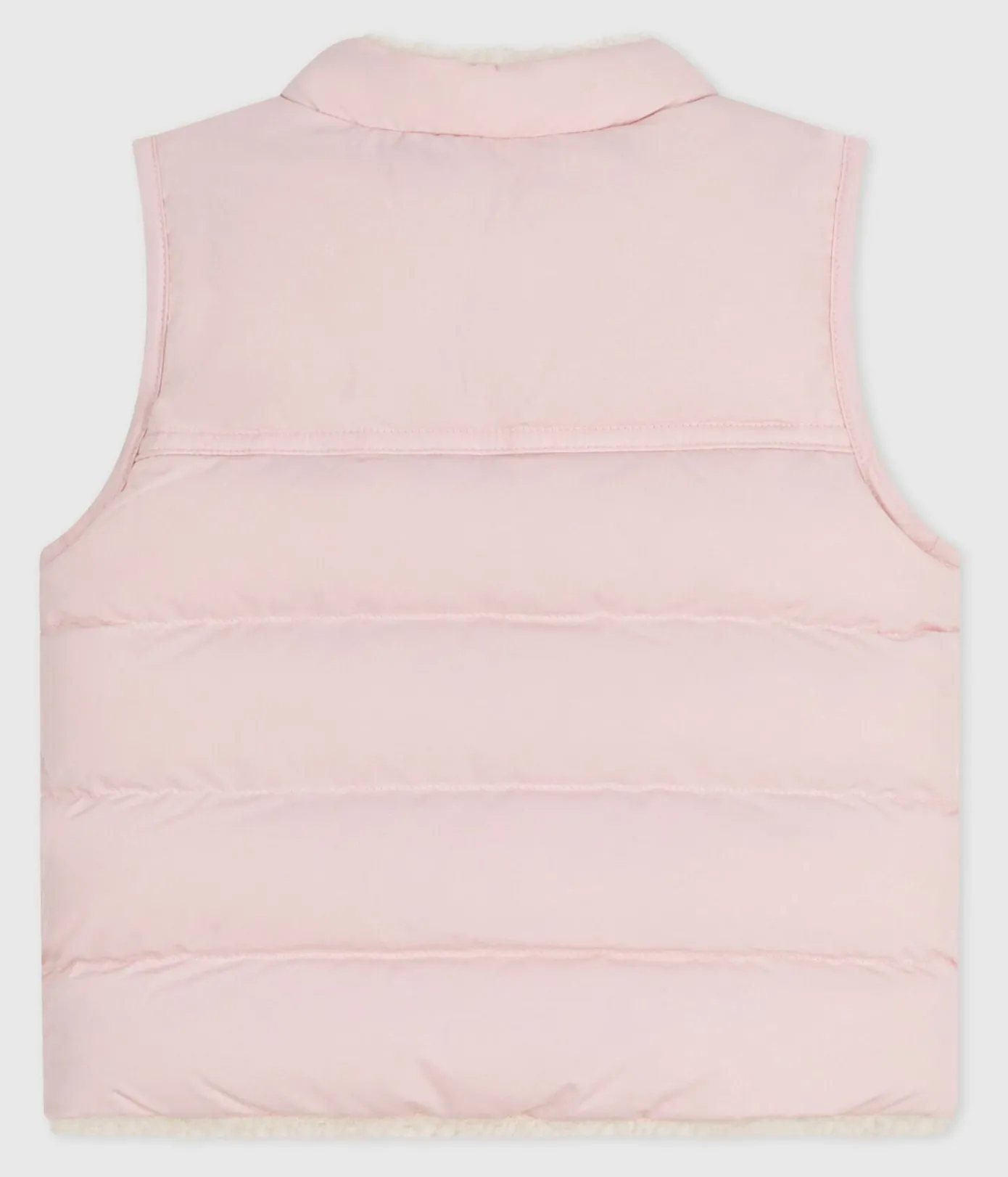 Petit Bateau Jacken, Anoraks*Ärmellose Baby-Weste zum Wenden rosa JOLI/ MILK