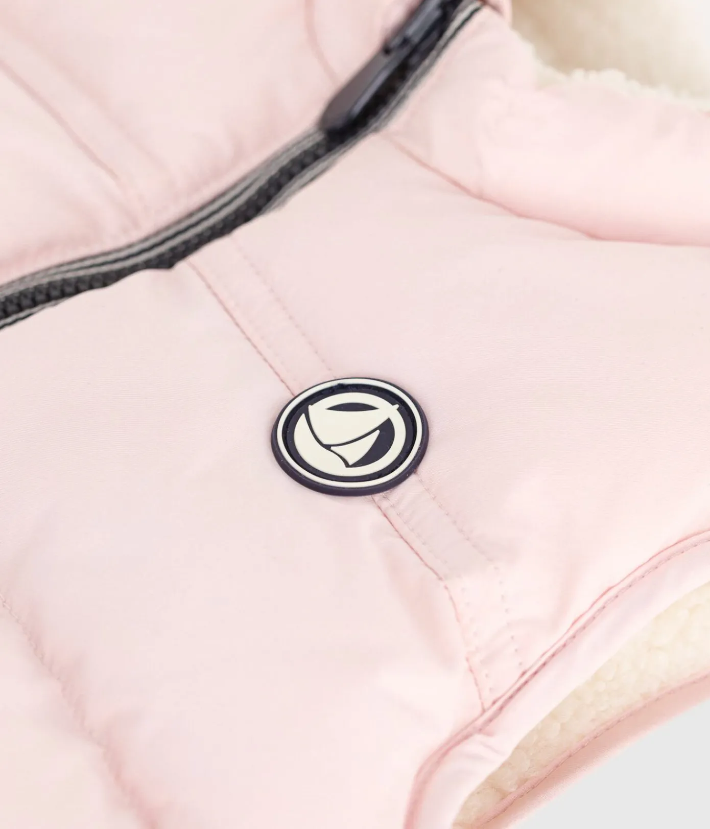Petit Bateau Jacken, Anoraks*Ärmellose Baby-Weste zum Wenden rosa JOLI/ MILK