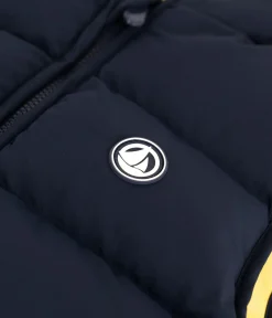 Petit Bateau Mäntel, Jacken, Regenjacken*Ärmellose Kinder-Winterjacke zum Wenden in zwei Farben blau SMOKING/gelb JAUNE