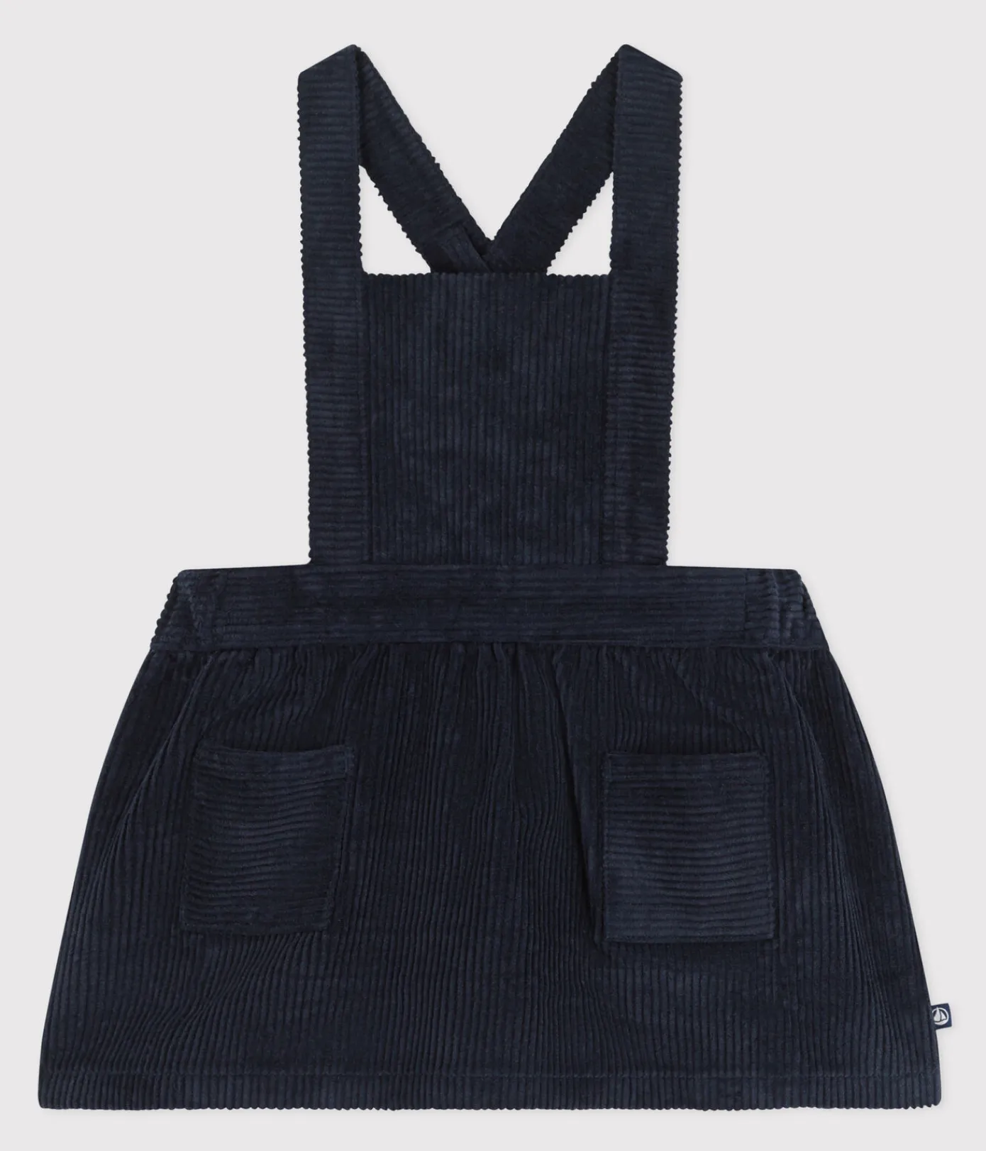 Petit Bateau Kleider*Ärmelloses Babykleid aus Cord blau SMOKING