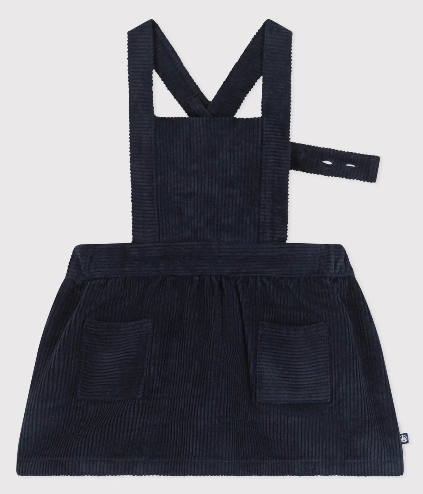 Petit Bateau Kleider*Ärmelloses Babykleid aus Cord blau SMOKING