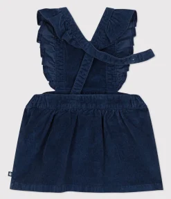 Petit Bateau Kleider*Ärmelloses Babykleid aus Cord CREPUSCULE