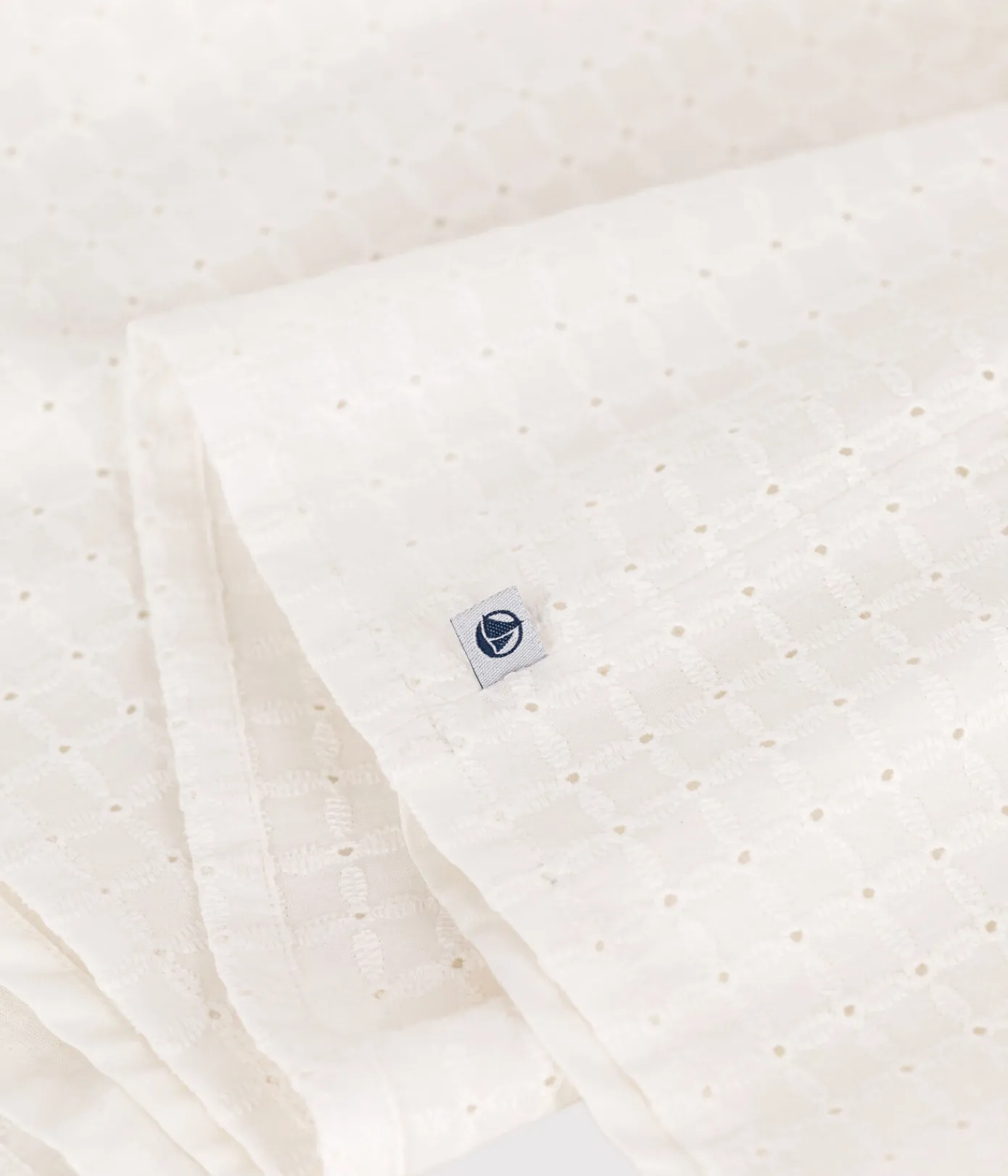 Petit Bateau Kleider, Röcke*Ärmelloses Kinder-Kleid aus Baumwolle weiss MARSHMALLOW