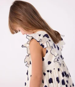 Petit Bateau Kleider, Röcke*Ärmelloses Kinder-Kleid aus Baumwolle blau MILK/ SOIR