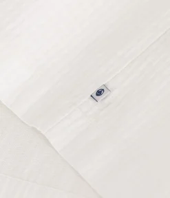 Petit Bateau Kleider, Röcke*Ärmelloses Kleid aus gemusterter Baumwolle Kinder/Mädchen weiss MARSHMALLOW