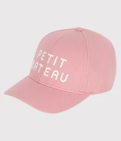 Petit Bateau Accessoires, Mützen, Caps*Rosa Kinder-Bootsmütze aus Baumwolle für Mädchen rosa CHARME