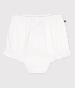 Petit Bateau Shorts, Hosen, Leggings*Seersucker-Babypumphose weiss ECUME