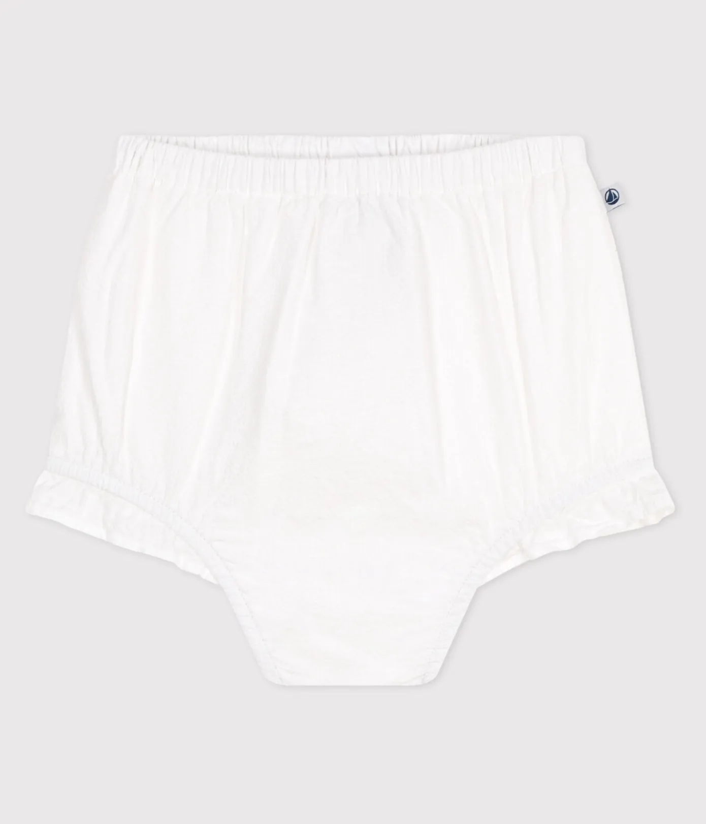 Petit Bateau Shorts, Hosen, Leggings*Seersucker-Babypumphose weiss ECUME