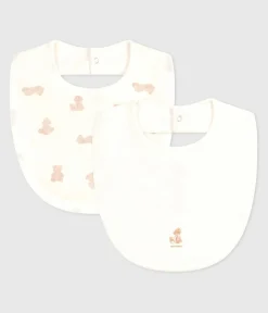 Petit Bateau Lätzchen|Newborn*Set Baby-Lätzchen aus Baumwolle mit Bärmotiv variante 1