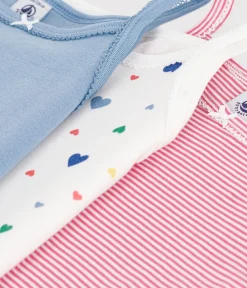 Petit Bateau Unterhemden, Tanktops|T-Shirts, Tops, Oberteile*Set Kinder Spaghetti-Tops aus Baumwolle mit Herzmotiv variante 1