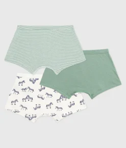 Petit Bateau Unterhosen, Boxershorts*Set Kinder-Boxershorts aus Baumwolle mit überzogenem Bund mit Zebra-Motiv variante 1