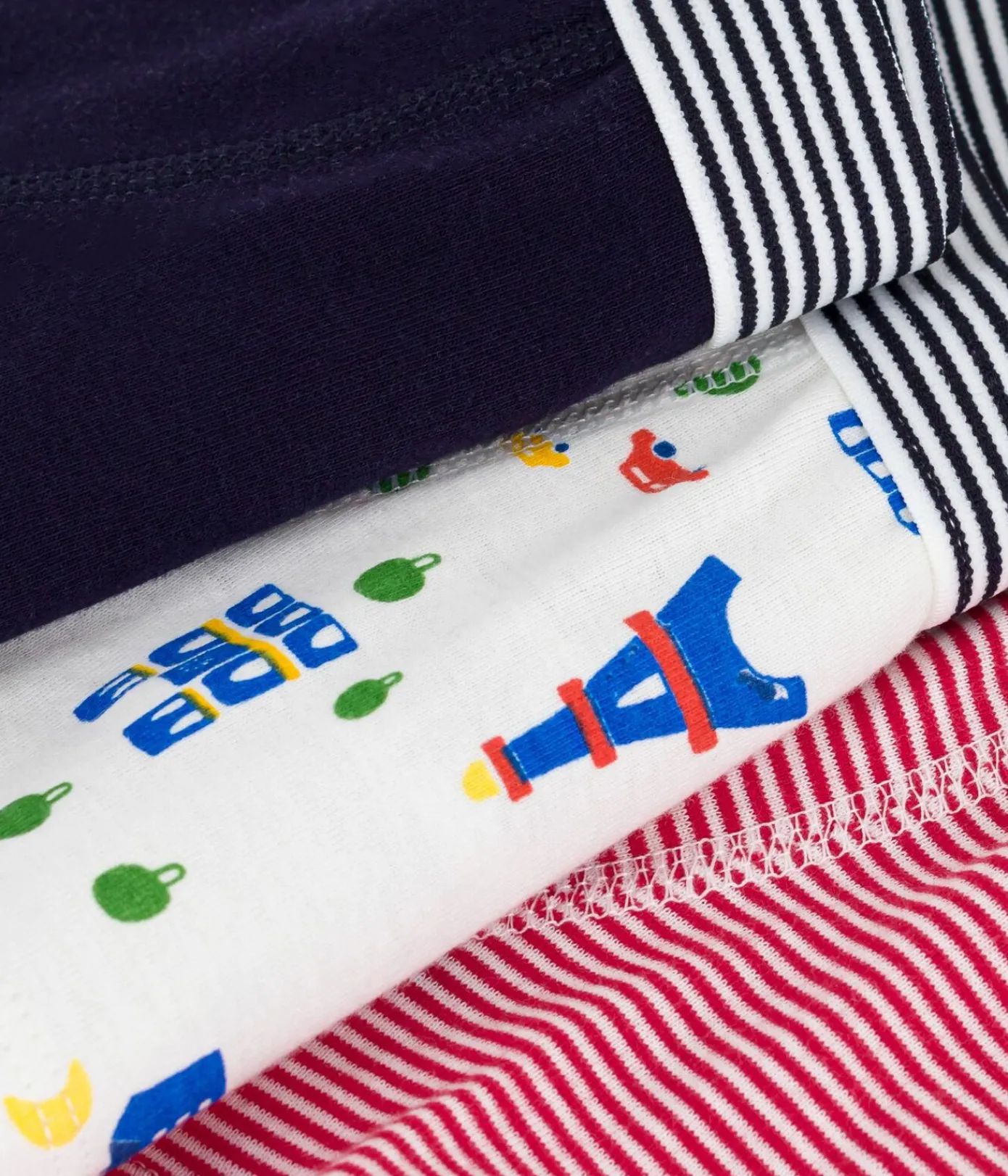 Petit Bateau Unterhosen, Boxershorts*Set Kinder-Boxershorts aus Baumwolle mit Paris-Motiv variante 1