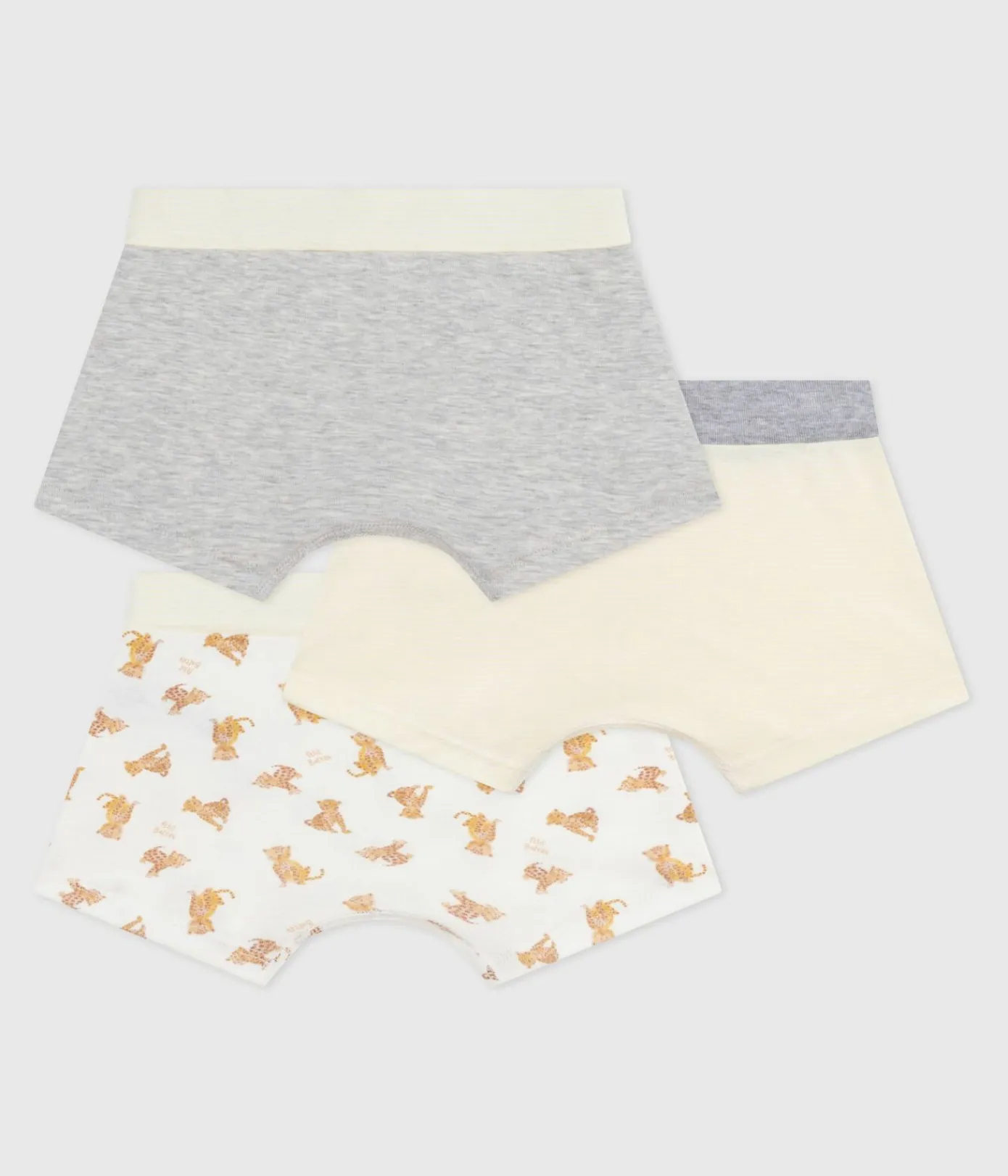 Petit Bateau Unterhosen, Boxershorts*Set Kinder-Boxershorts aus Baumwolle mit überzogenem Bund und Leoparden-Motiv variante 1