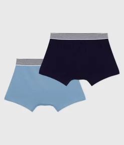 Petit Bateau Unterhosen, Boxershorts*Set Kinder-Boxershorts aus einfarbiger Baumwolle mit Elastan variante 1