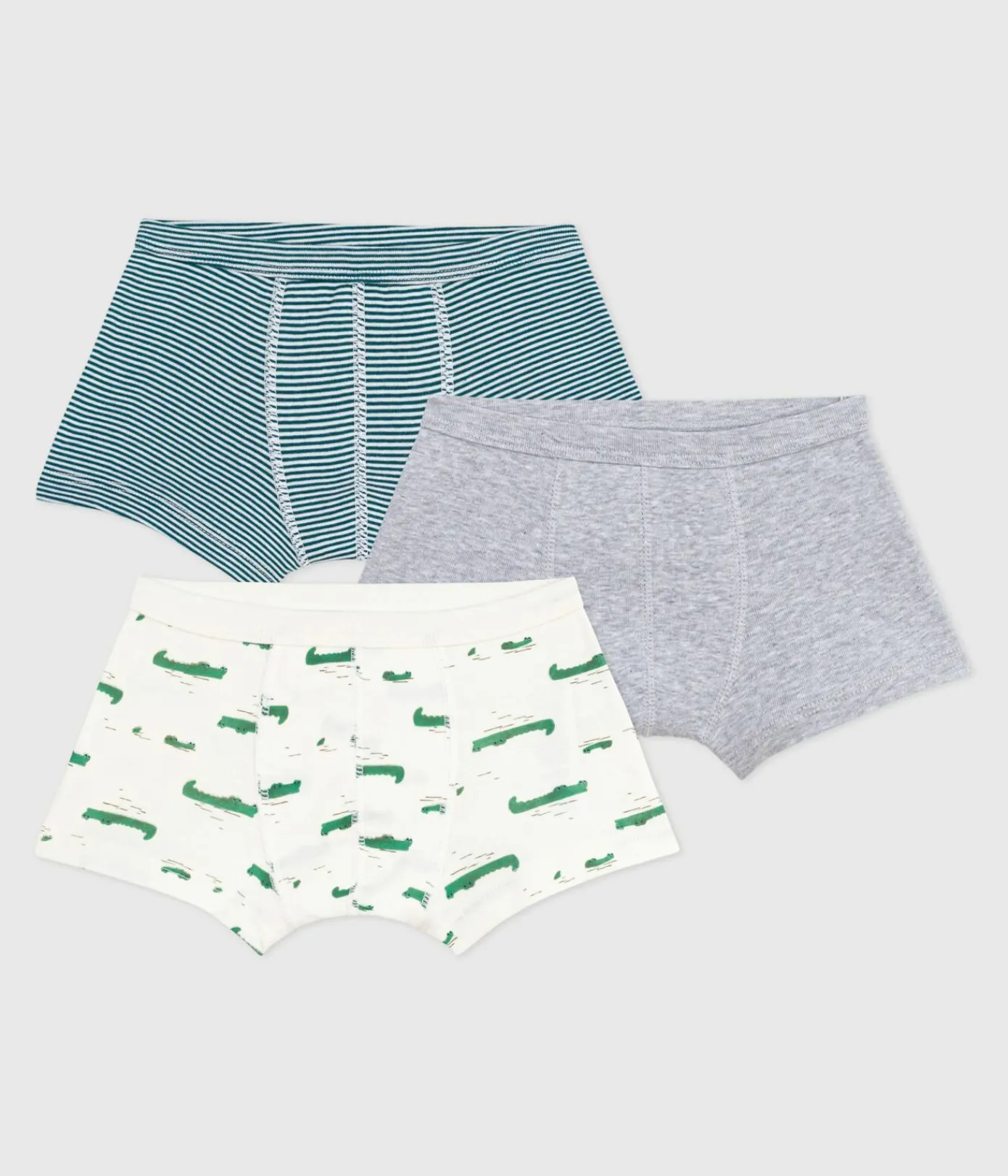 Petit Bateau Unterhosen, Boxershorts*Set Kinder-Boxershorts aus bedruckter Baumwolle mit überzogenem Bund variante 1