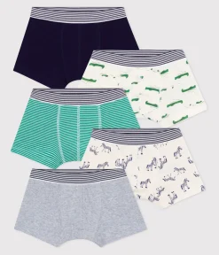 Petit Bateau Unterhosen, Boxershorts*Set Kinder-Boxershorts aus Baumwolle mit Tier-Motiven variante 1