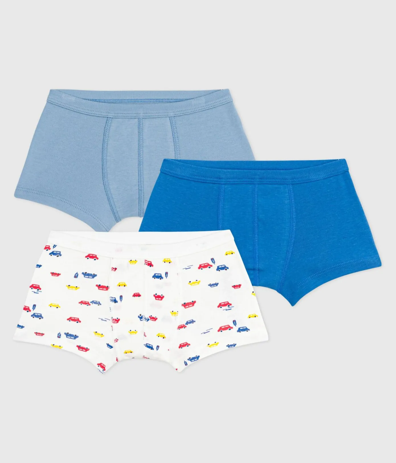 Petit Bateau Unterhosen, Boxershorts*Set Kinder-Boxershorts mit überzogenem Bund aus bedruckter Baumwolle variante 1
