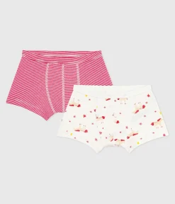 Petit Bateau Unterhosen, Boxershorts*Set Kinder-Boxershorts mit überzogenem Bund aus Baumwolle mit Pferd-Motiv variante 1