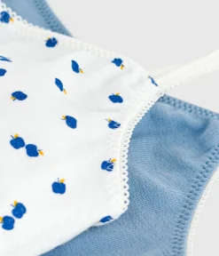 Petit Bateau Bustiers, Mädchen-Bhs*Set Kinder-Bustiers aus Baumwolle mit Apfelmotiv variante 1