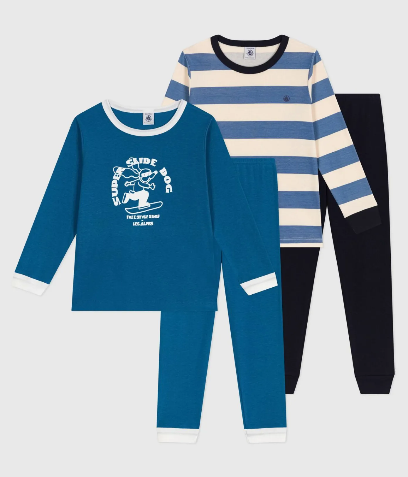 Petit Bateau Schlafanzüge, Pyjamas*Set Kinder-Pyjamas aus bedruckter Baumwolle variante 1