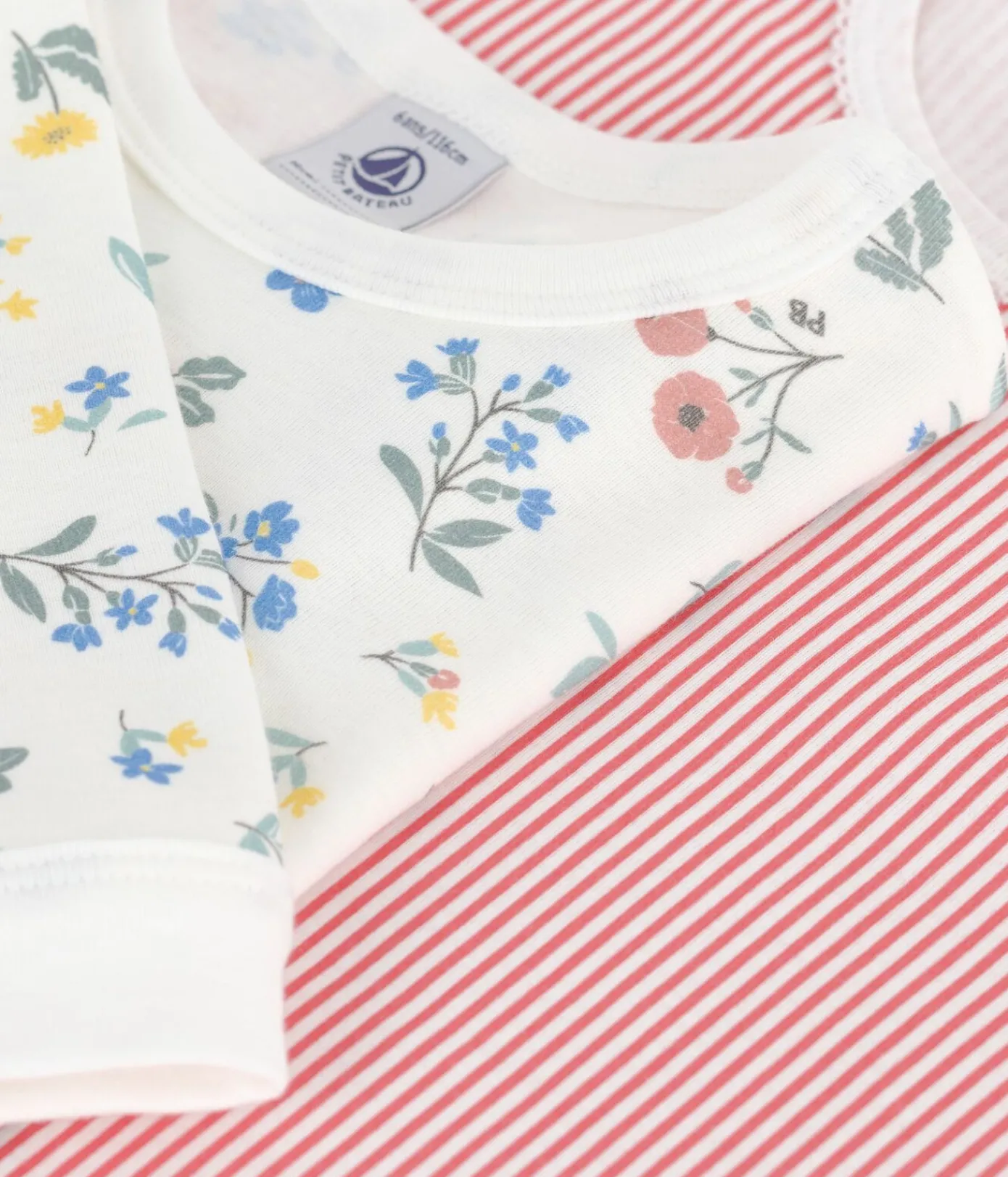 Petit Bateau Schlafanzüge, Nachthemden*Set Kinder-Pyjamas aus bedruckter Baumwolle variante 1