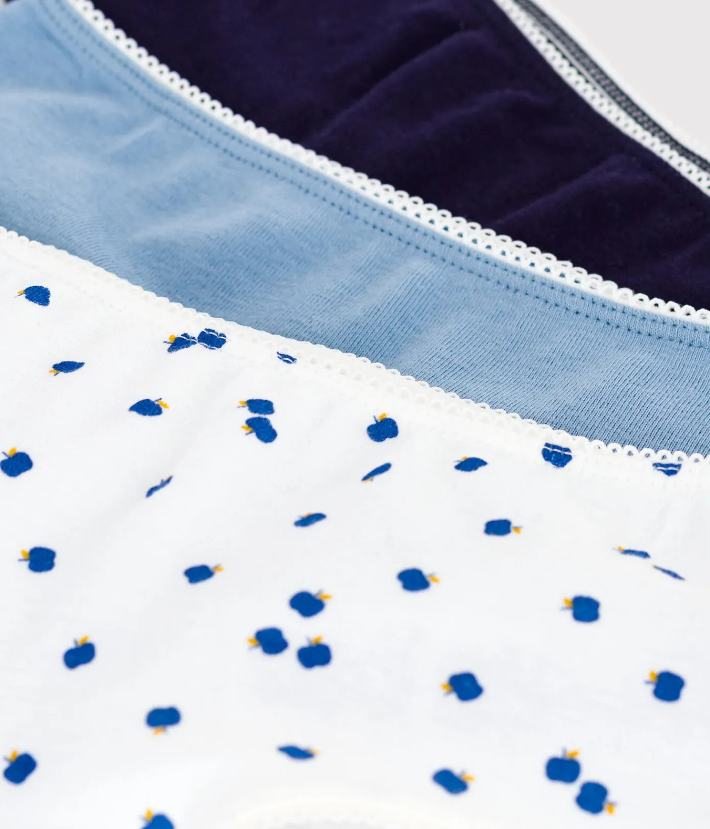 Petit Bateau Unterhosen, Shortys*Set Kinder-Shortys aus Baumwolle mit Apfelmotiv variante 1