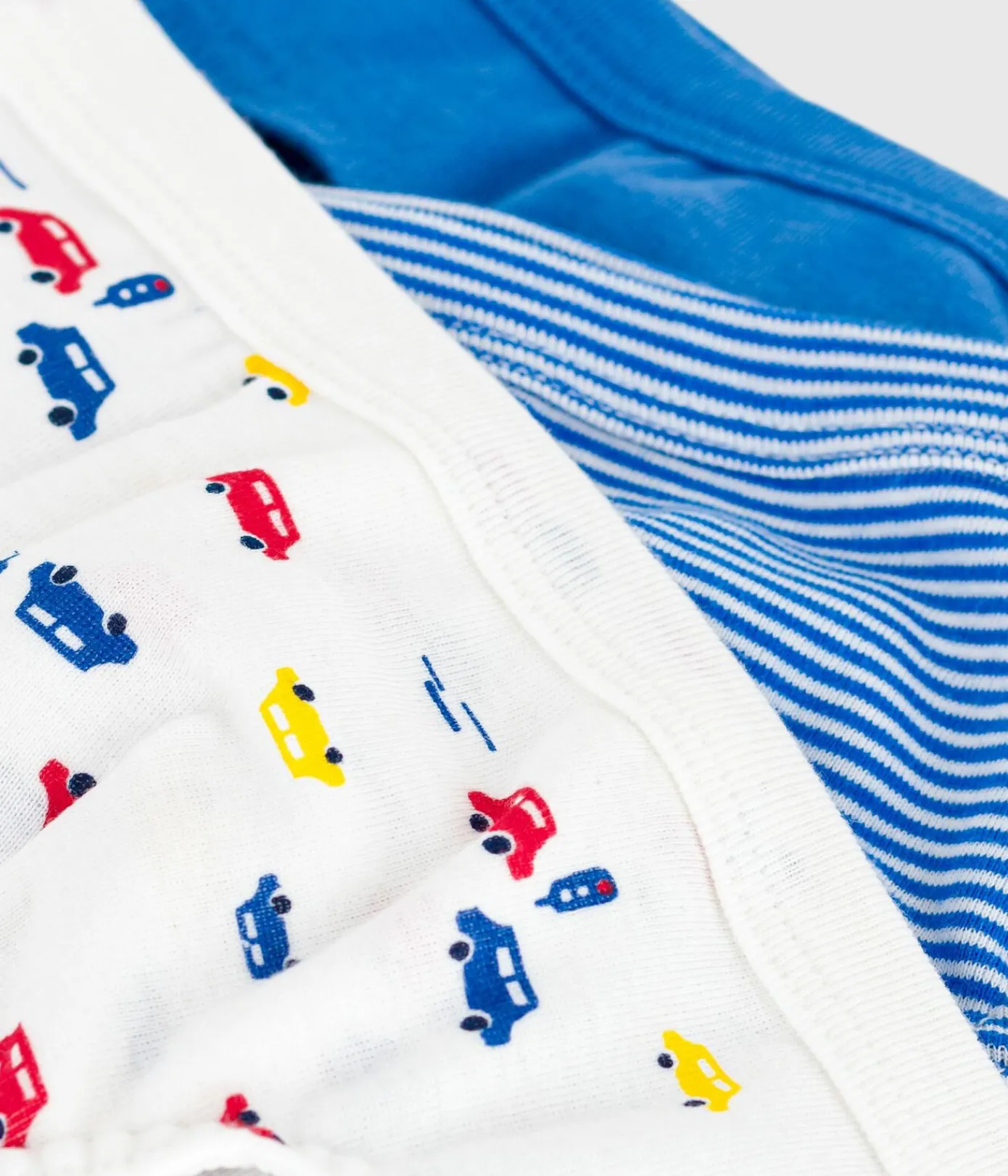 Petit Bateau Unterhosen, Boxershorts*Set Kinder-Slips aus Baumwolle mit Auto-Motiv variante 1
