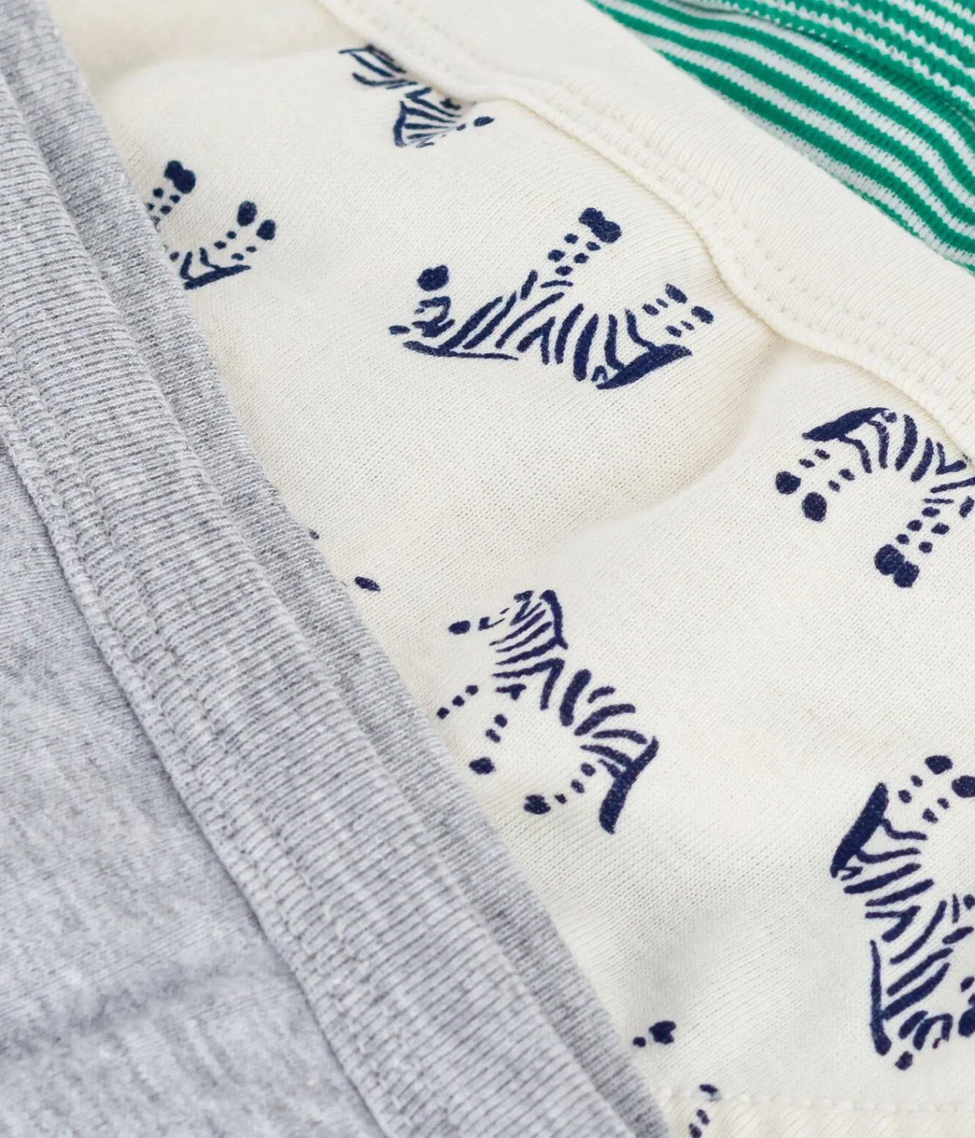 Petit Bateau Unterhosen, Boxershorts*Set Kinder-Slips aus Baumwolle mit Zebra-Motiv variante 1