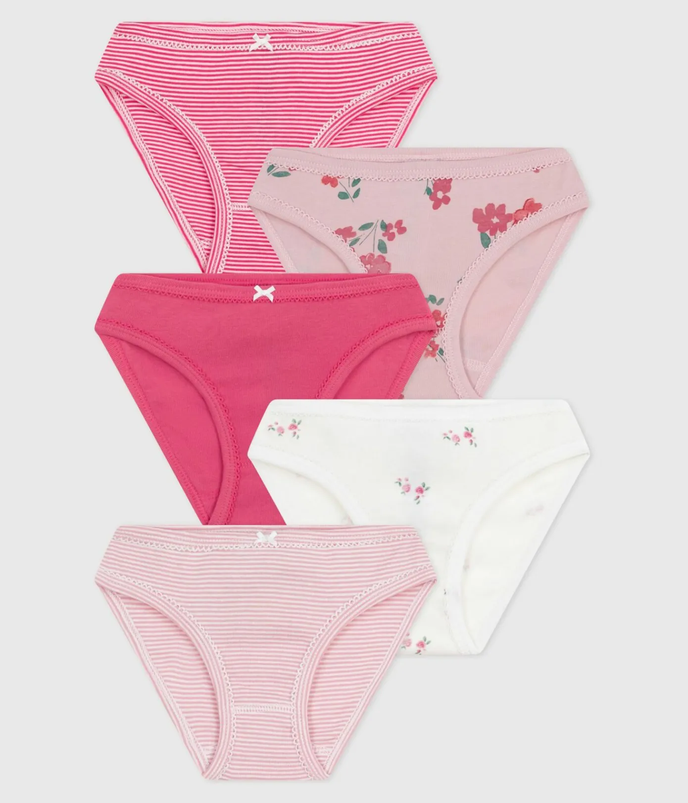 Petit Bateau Unterhosen, Shortys*Set Kinder-Slips aus Baumwolle mit Blumenmuster variante 1