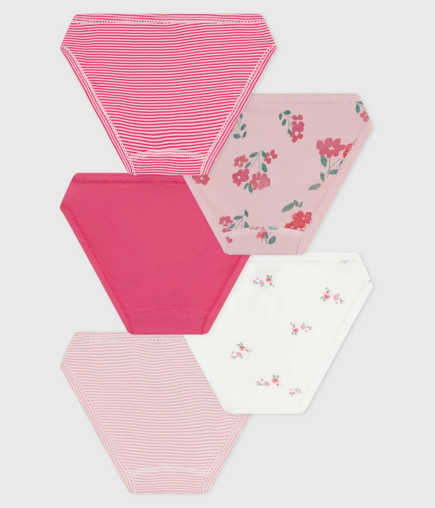Petit Bateau Unterhosen, Shortys*Set Kinder-Slips aus Baumwolle mit Blumenmuster variante 1