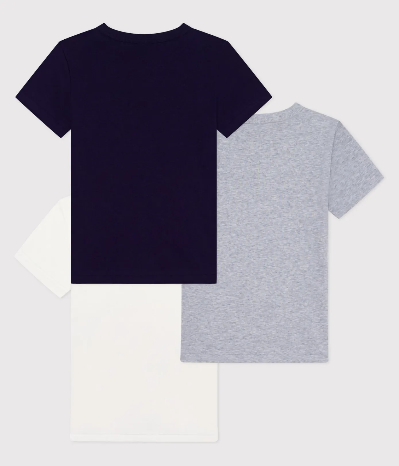 Petit Bateau Unterhemden, Tanktops|T-Shirts, Poloshirts, Hemden*Set kurzärmelige Kinder-T-Shirts aus einfarbiger Baumwolle variante 1