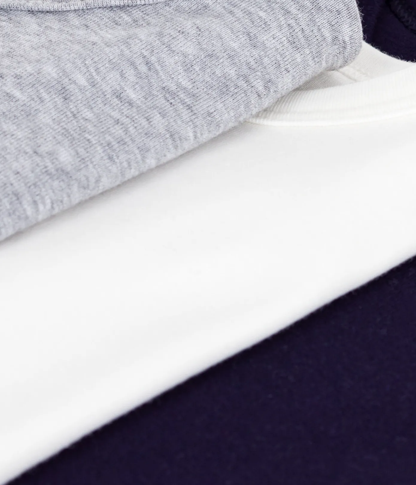 Petit Bateau Unterhemden, Tanktops|T-Shirts, Poloshirts, Hemden*Set kurzärmelige Kinder-T-Shirts aus einfarbiger Baumwolle variante 1