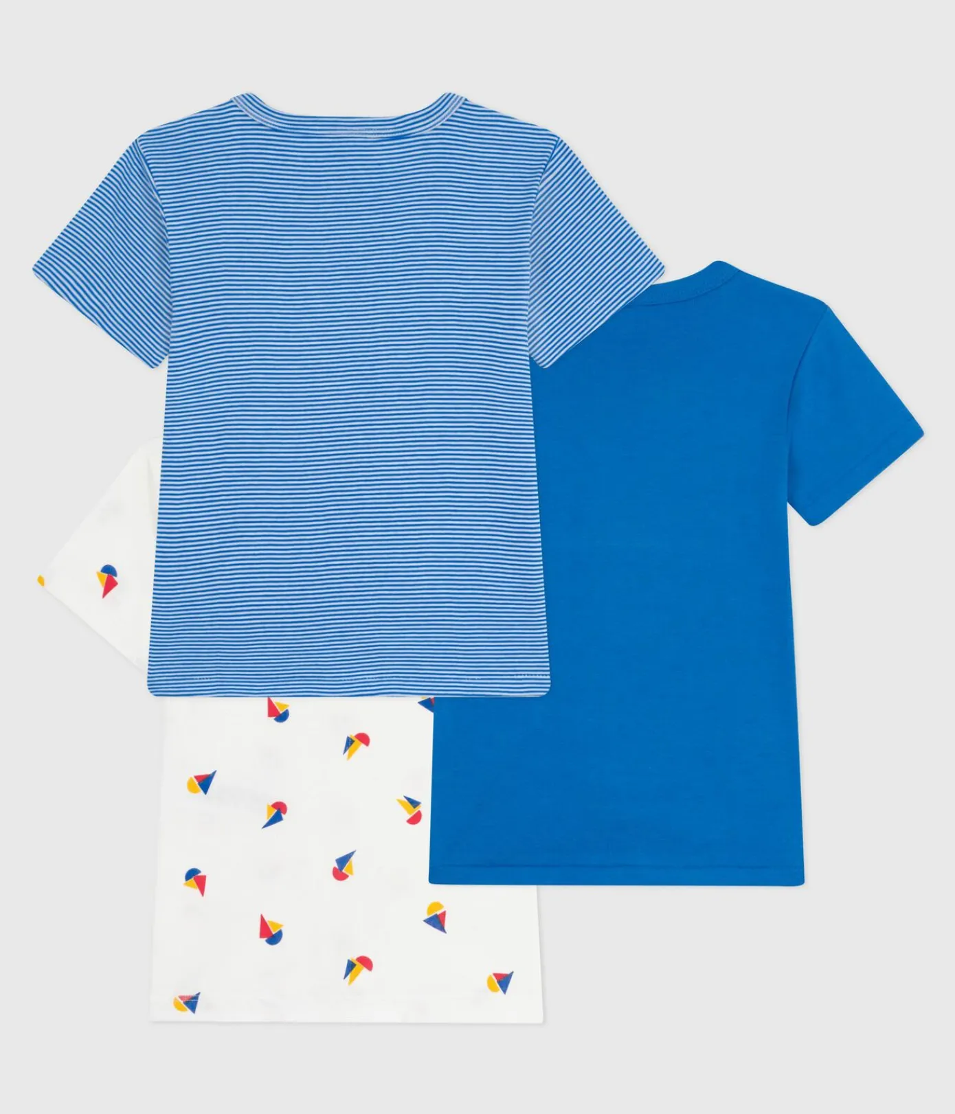 Petit Bateau Unterhemden, Tanktops|T-Shirts, Poloshirts, Hemden*Set kurzärmelige Kinder-T-Shirts aus bedruckter Baumwolle variante 1