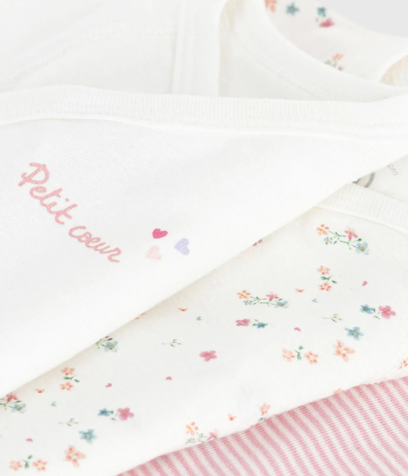 Petit Bateau Bodys|Newborn*Set kurzärmeliger Wickelbodys aus bedruckter Baumwolle variante 2