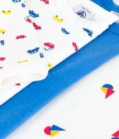 Petit Bateau Bodys*Set langärmeliger Baby-Bodys aus bedruckter Baumwolle variante 1